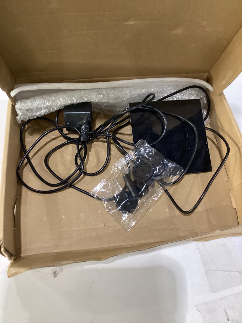 Condition photo showing Good Condition for datoo 2.5w solar water pump kit protective shell solar panel solar fountain pump 5 nozzles for outdoor water features bird baths ponds gardens fish tanks