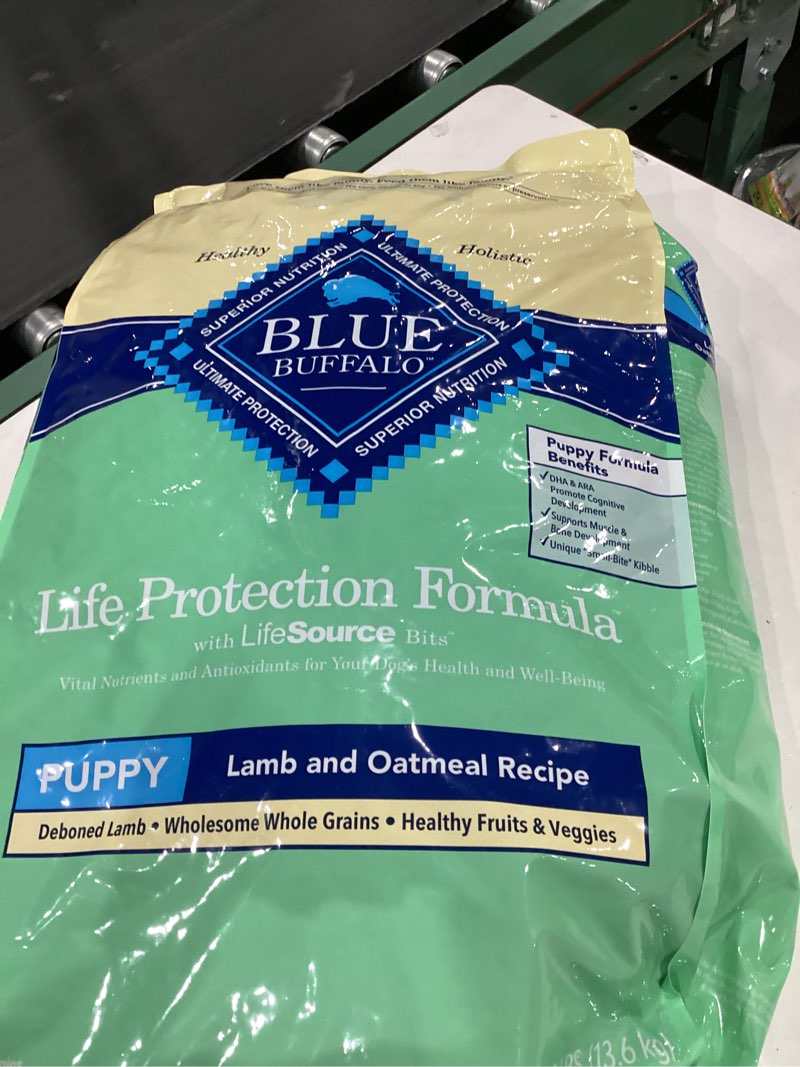 Condition photo showing Good Condition for blue buffalo life protection formula puppy dry dog food  lamb & oatmeal  30 lbs.