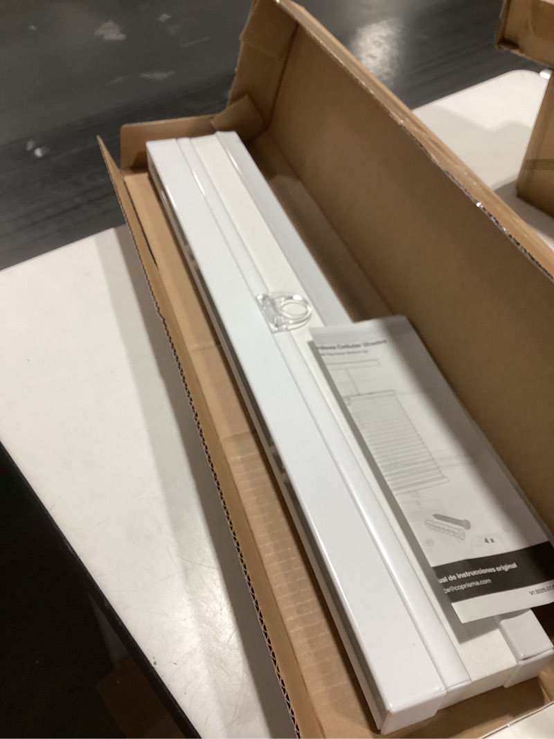 Condition photo showing Good Condition for LazBlinds Top Down Bottom Up (TDBU) Cordless Cellular Shades – Light Filtering with Privacy, Thermal Insulation, Noise Reduction Honeycomb Blinds for Windows 21" W x 64" H, White - Light Filtering White - Light Filtering 21"W x 64"H