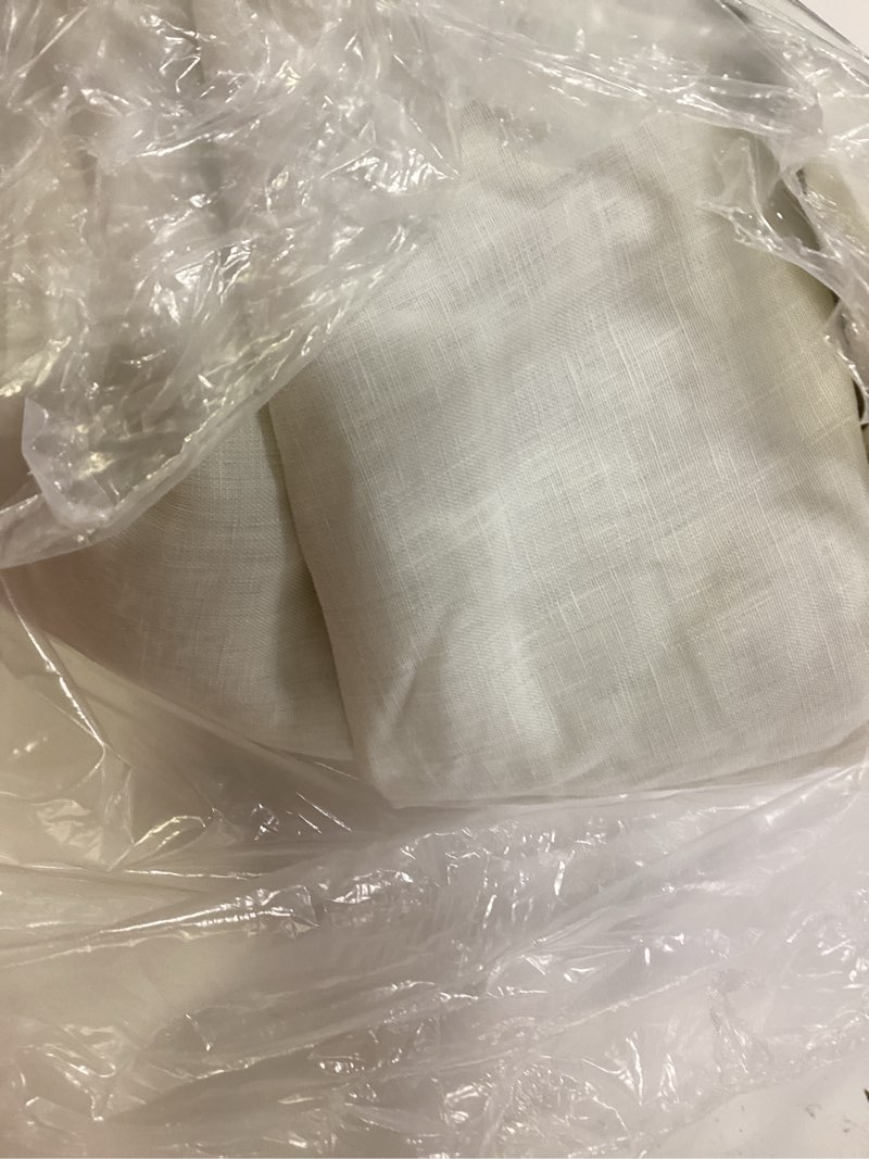 Condition photo showing Good Condition for european linen room darkening curtain, 48x84, ivory 1 panel