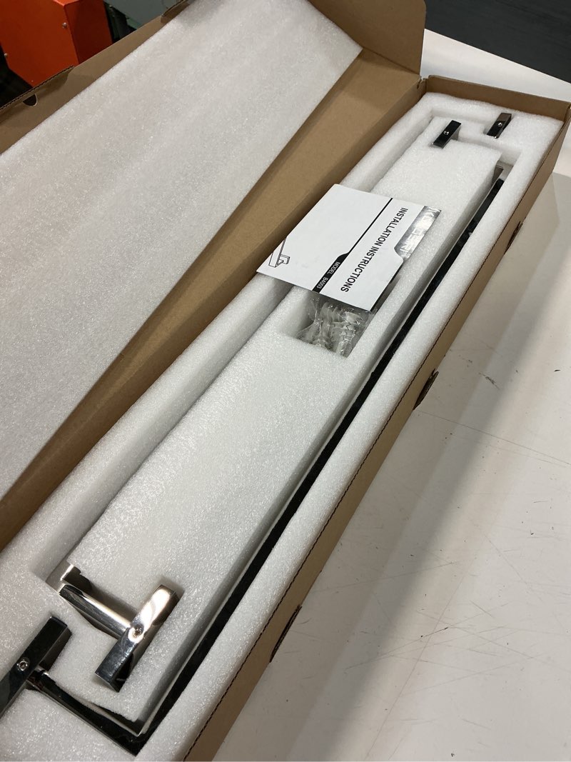 Condition photo showing Good Condition for kokosiri 24-inch towel bar, bathroom kitchen towel holder, wall mounted sus304 stainless steel towel rack 2 pack, polished chrome, b4003ch-l24-p2