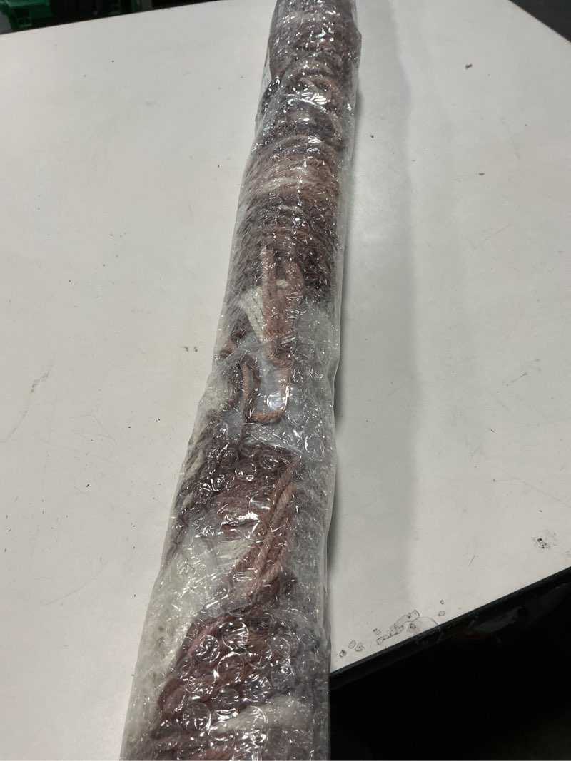 Condition photo showing New/Like New for IOWER Macrame Wall Hanging Pink Dip-Dyed Large Macrame Wall Decor For Living Room Boho Fiber Art 57" W x 41" L