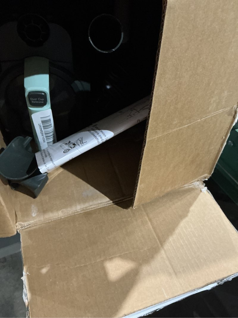 Condition photo showing As Is for kenmore du1275 featherlite bagless upright vacuum lightweight carpet cleaner with 4 height adjustment, hair eliminator brushroll & 2 cleaning tools light green
