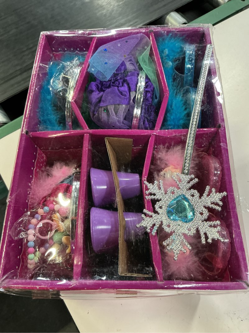 Condition photo showing Good Condition for princess dress up shoes set, girls dress up toys toddler jewelry boutique kit, 3 themes of unicorn mermaid ice princess costumes set, pretend play gifts for little girls aged 3-6 years old
