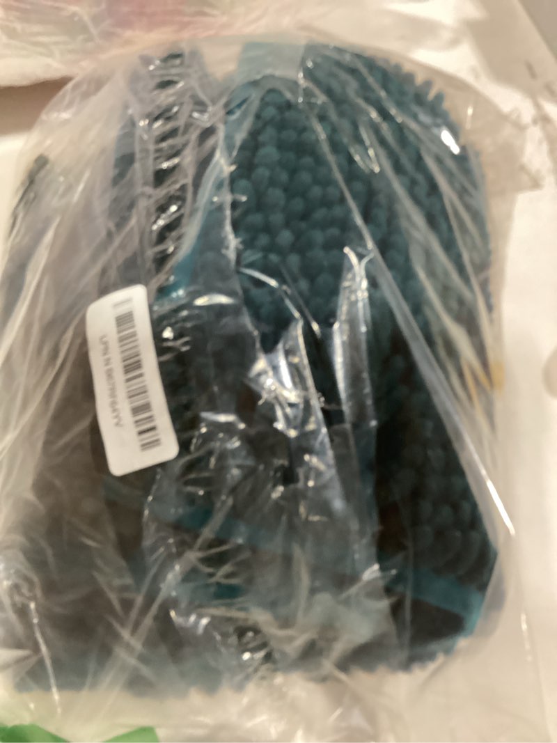 Condition photo showing New/Like New for muddy mat chenille bathroom rugs quick dry microfiber mats non slip washable, extra thick, soft and highly absorbent bath mats for bathroom, kitchen, and shower floor - atlantic blue small 28"x18" small (28"x18") atlantic blue