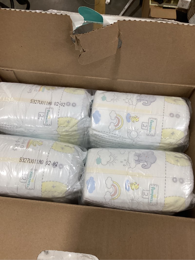 Condition photo showing New/Like New for Pampers Swaddlers Diapers, Size 2 (10-22 lbs), 148 Count, Absorbent, Keeps Baby Dry and Comfortable, Skin Safe Disposable Baby Diaper Size 2 148