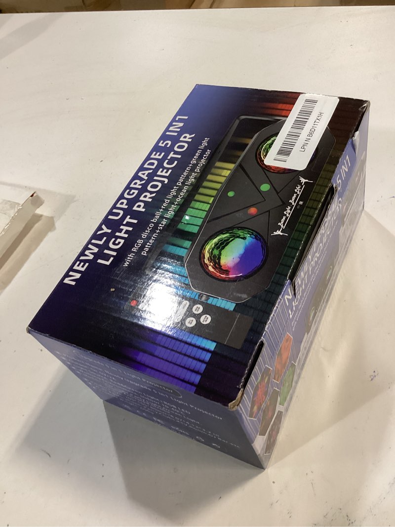 Condition photo showing New/Like New for Disco Ball Light,Party Disco Dj Strobe Ocean Star Projector Dance Light Sound Activated with Remote Control Stage Rave for Parties Club Bar Birthday Wedding KTV Christmas Halloween Dancing Décor Disco light