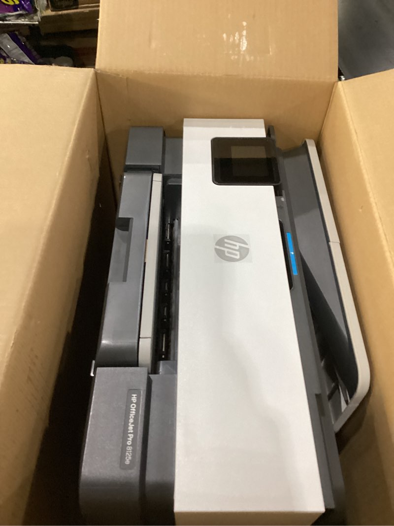 Condition photo showing As Is for used not tested hp officejet pro 8125e wireless all-in-one color inkjet printer, print, scan, copy, adf, duplex printing best-for-home office, 3 month instant ink trial included, ai-enabled (405t6a)