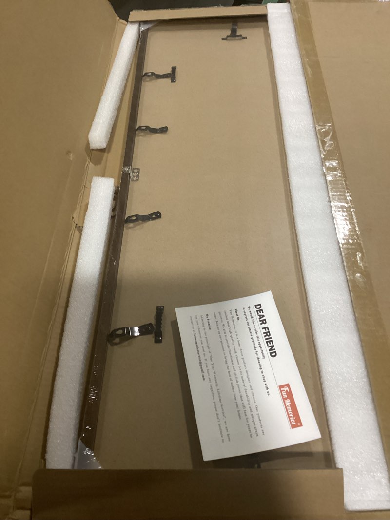 Condition photo showing Good Condition for 20x30 Oak Wood Picture Frame, 20"x30" Poster Frame for Wall, 20x30 Picture Frame with Mat for 16x24, 20 x 30 Picture Frames with Real Glass (Walnut Color, 1 Pack) Walnut 20x30 - 1P