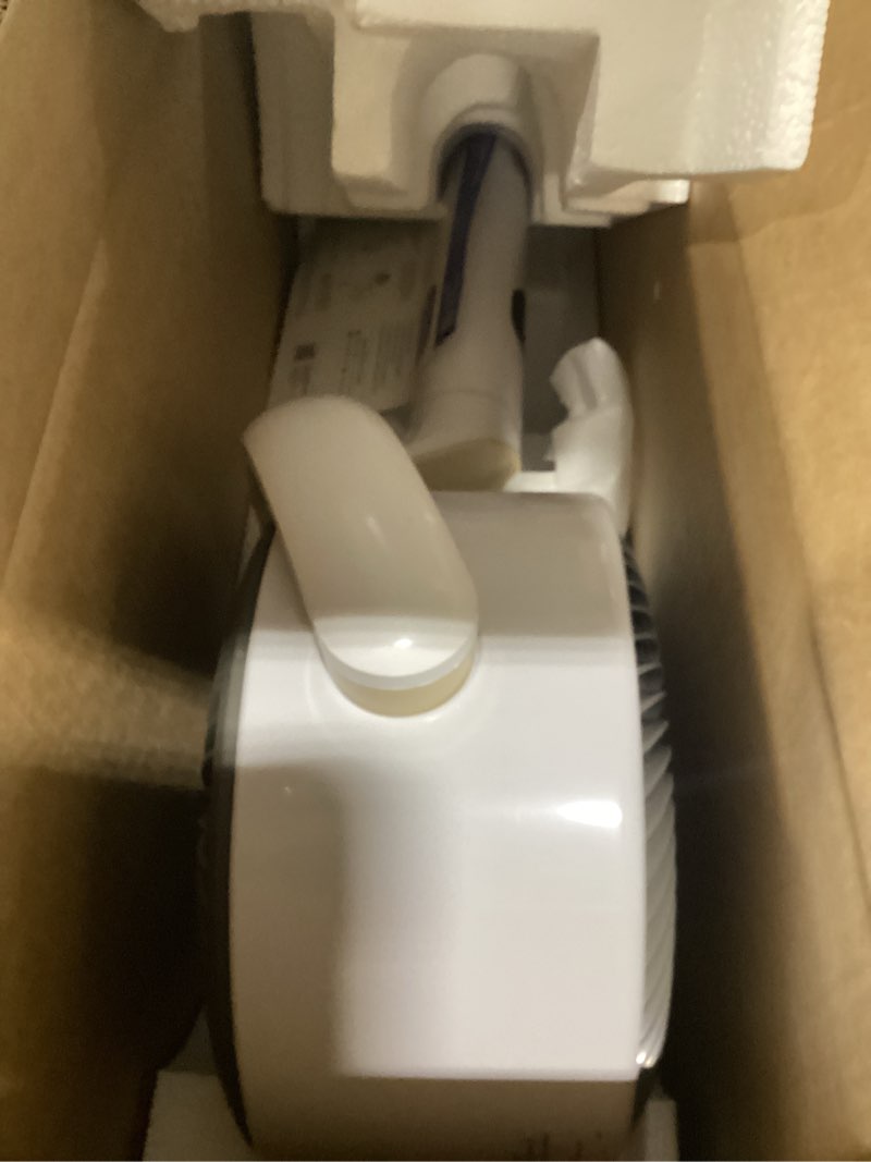 Condition photo showing As Is for Dreo Smart Fan for Bedroom, 120° +120° Omni-Directional Oscillating Fans, 100ft Quiet Pedestal Fan with RGB Light, 9 Speeds, 6 Modes, 20dB, 8H Timer, Wi-Fi/Voice/Alexa, 37-42" Floor Fans with Remote White