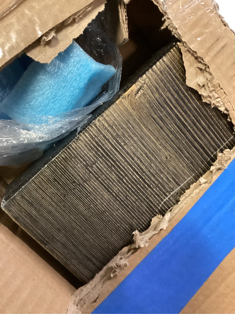 Condition photo showing Good Condition for BoscoMondo Solid Wood Fireplace Mantel Shelf, Floating Mantle for Living Room, Farmhouse Rustic Wood Mantel, Easy Wall Mount with Heavy-Duty Metal Bracket (48", Jacobean) 48" Jacobean