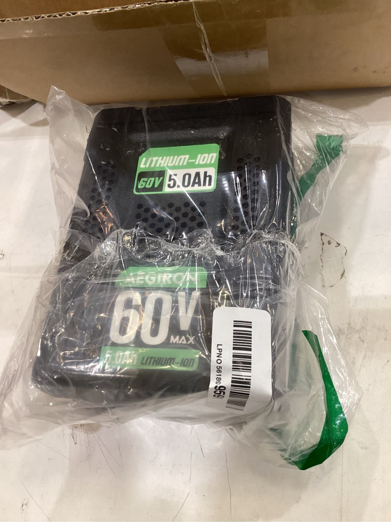 Condition photo showing New/Like New for replacement for greenworks 60v battery 5.0ah, compatible with all greenworks 60 volt lithium-lon battery power tools, replace for 60v battery lb60a02 lb60a03 lb602 lb6025