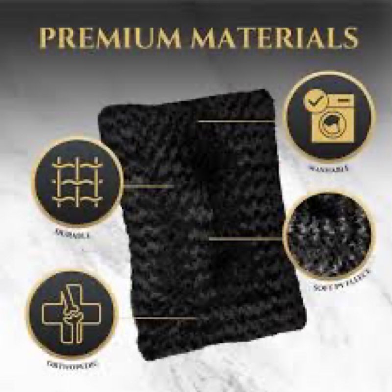 COZY CANINE DOG BED SKU: WP-Dog Bed  Soft Luxurious Fabric Durable and Machine Washable Orthopedic Support Simple, Stylish Design Non-Slip Bottom 18 by 24 inches 