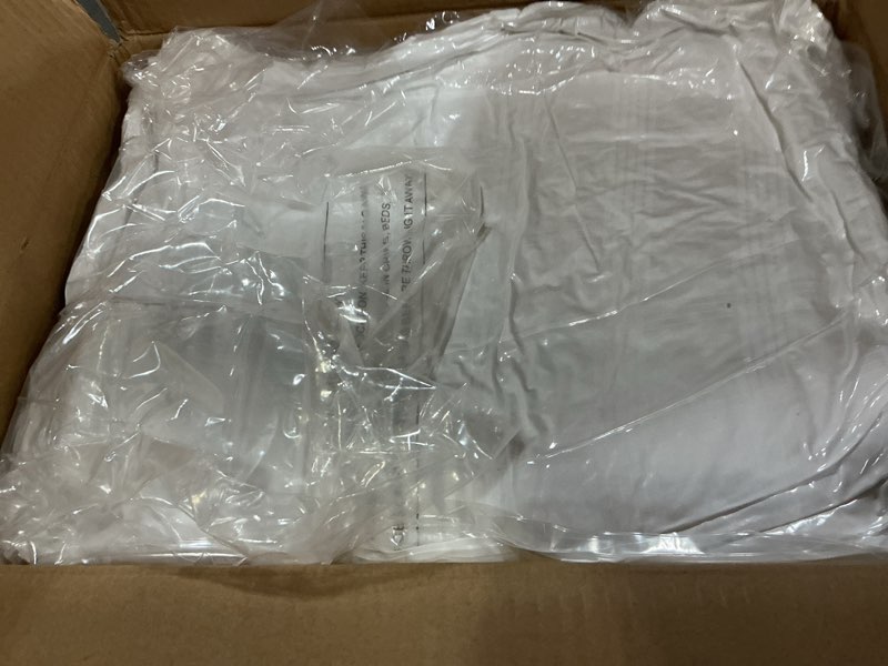 Condition photo showing New/Like New for D & G THE DUCK AND GOOSE CO Down Alternative Bed Sleeping Pillows - King Size | 100% Cotton Hotel-Quality Bedding, Cooling Plush Pillows with 2" Gusset for Back, Stomach & Side Sleepers | Set of 2 Modern King (Pack of 2)