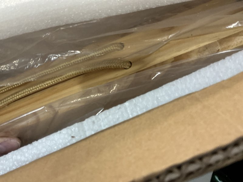 Condition photo showing New/Like New for Folding Picnic Table with Boho Table Runner 60" x 30" Wooden Low Table, Portable for Indoor Outdoor Use Ideal for Camping Beach Weddings Garden Parties (Seats 6)