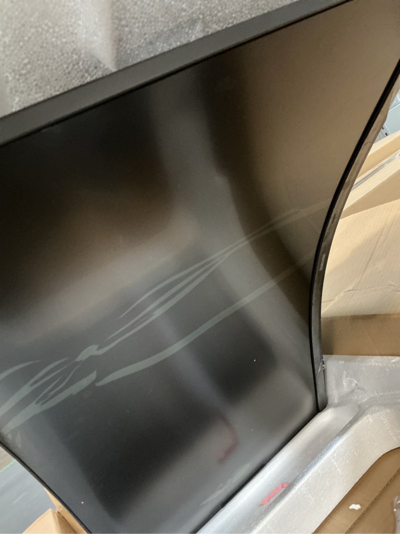 Condition photo showing As Is for SAMSUNG 32" Odyssey G55C Series QHD 1000R Curved Gaming Monitor, 1ms(MPRT), HDR10, 165Hz, AMD Radeon FreeSync, Eye Care, Glare Free, Sharp Resolution LS32CG550ENXZA 32-inch