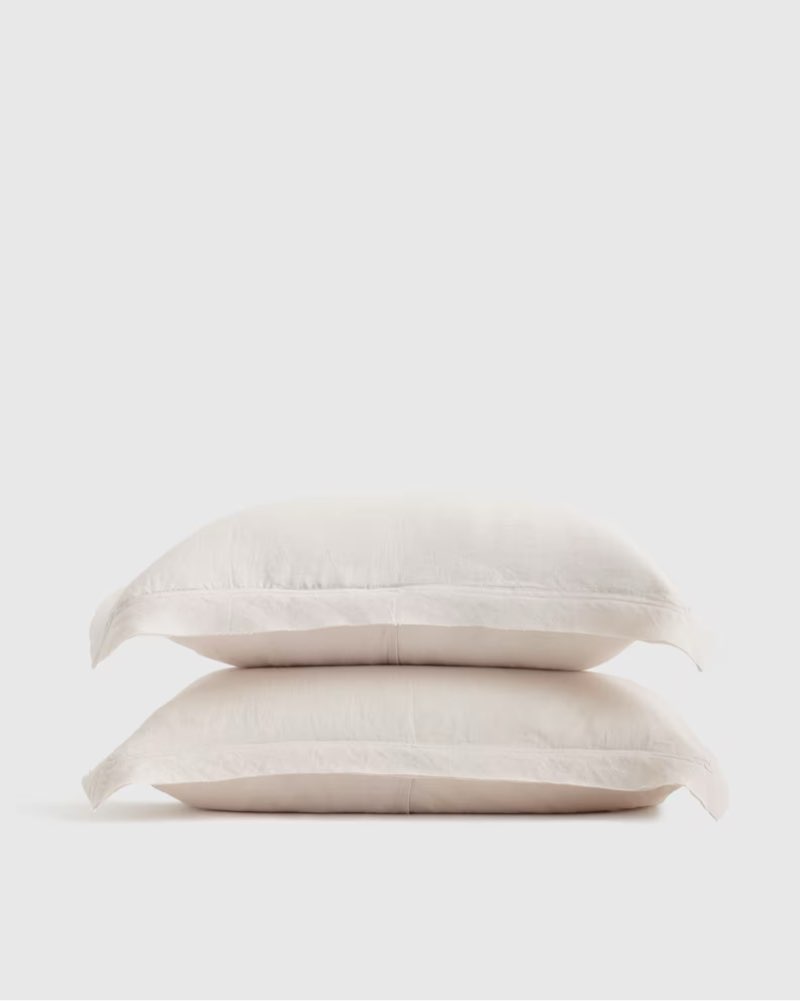 european linen double flange sham set standard