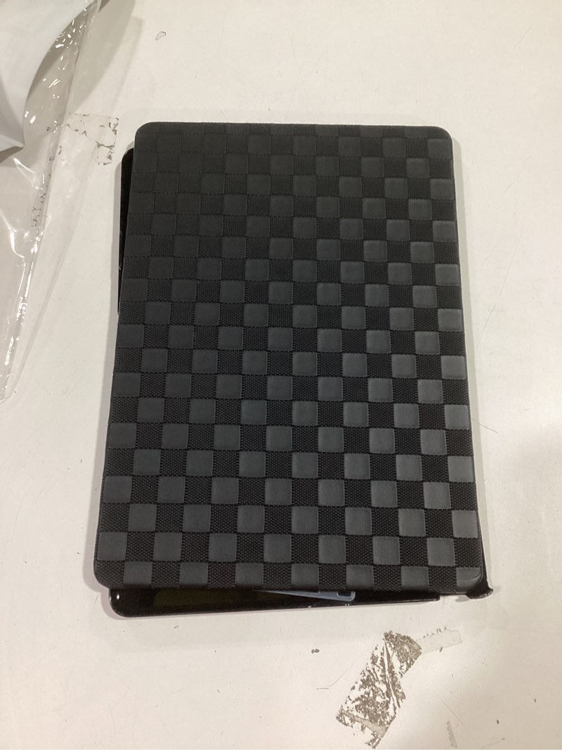 Condition photo showing Good Condition for BYCeKe Checkered Print Case for MacBook Air 13 inch M4 2026-2022 A3240 M3 A3113 M2 A2681, Checker Gingham Grid Textured Leather Hard Shell Case&Keyboard Cover for Mac Air 13.6 Laptop, Checkered Black 2022-2026 MacBook Air 13.6 inch M2 M3 M4 Checkerboard Black
