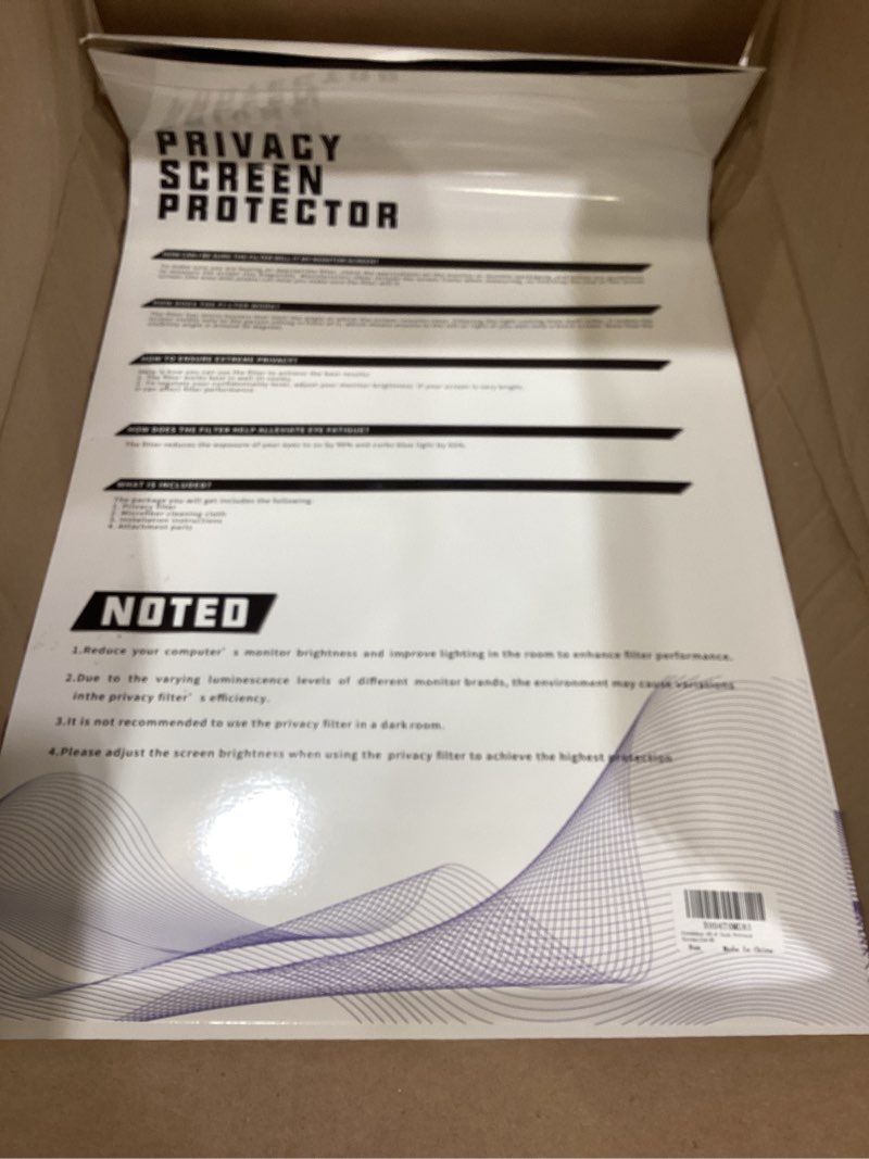 Condition photo showing Good Condition for 32 Inch Privacy Screen for Monitor with 16:9 Widescreen Monitor Blue Light Screen Protector - Anti-Glare - Anti-Scratch Protector Film for Data Confidentiality Privacy Shield Monitor 32.0'' (16:9)
