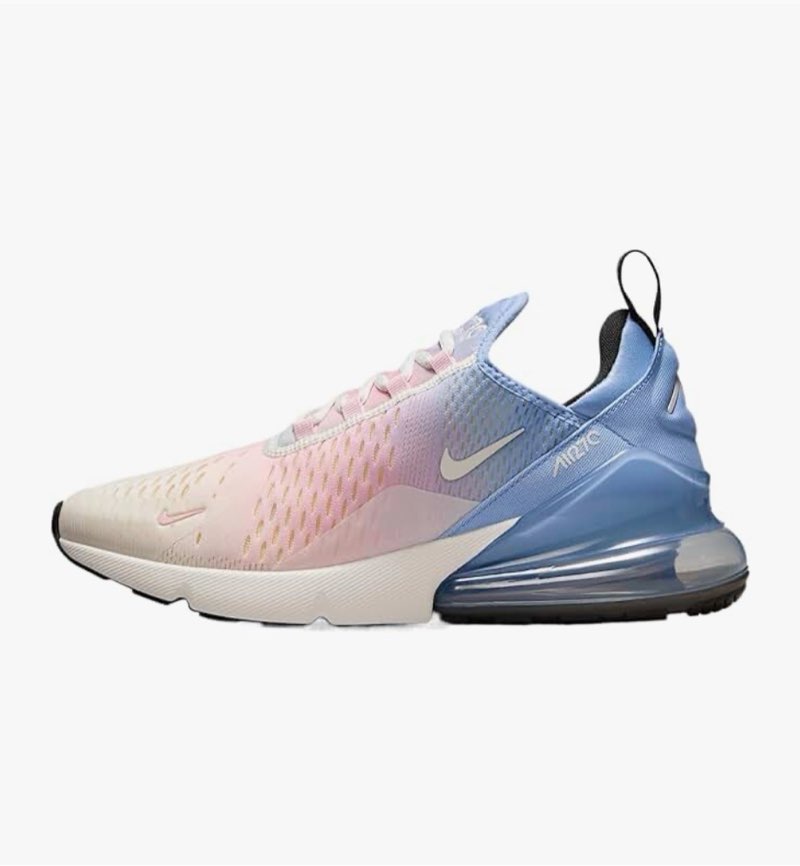 Nike Air Max 270 Women's Shoes (IB4017-468, Aluminum/Alabaster/Pink Foam/Sail) Size 5.5
