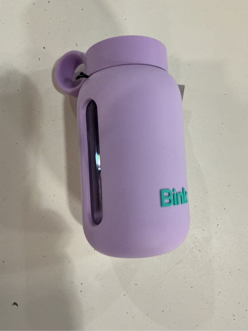 Condition photo showing New/Like New for kids bottle lilac glass 10oz
