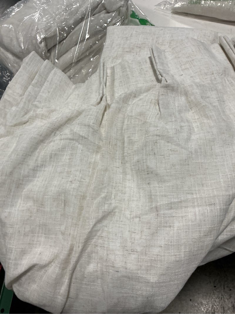Condition photo showing Good Condition for h.versailtex 2 panel premium blackout curtain panel pair grommet top 52w x 96l beige 