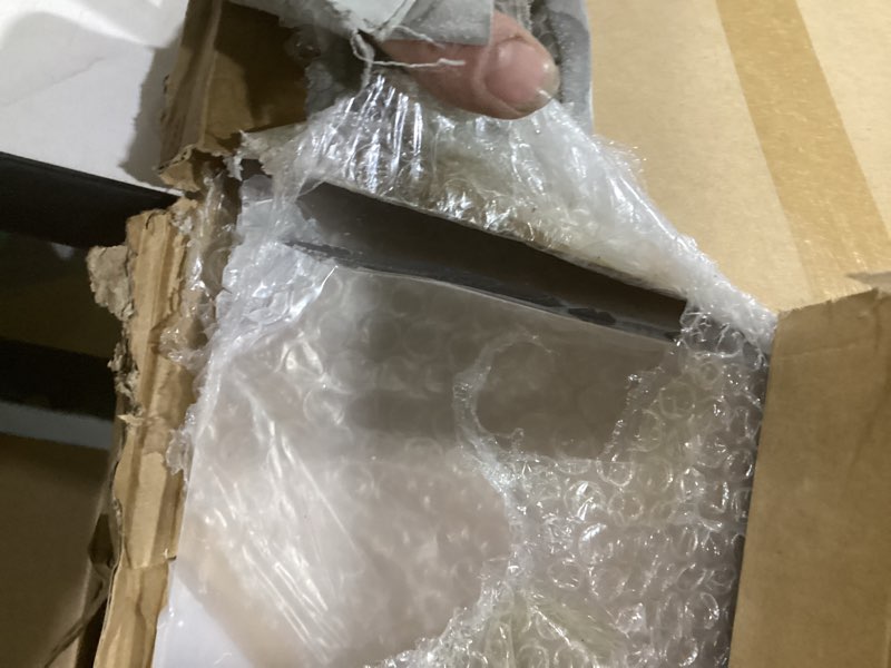 Condition photo showing As Is for calpalmy (2 pack) 1/4" thick clear large acrylic sheets - 36" x 48" pre-cut plexiglass sheets for windows, craft projects, signs, display cases, sneeze guard and more - cut with power saw, hand tools 36x48", 1/4" thick clear 2