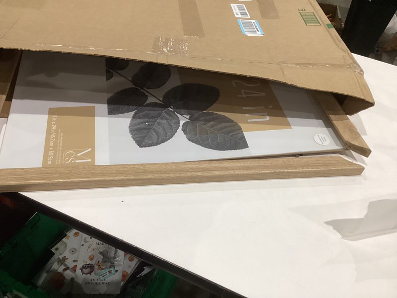 Condition photo showing As Is for MCS Classic Studio Gallery Wall Frames, Natural Woodgrain, 18 x 24 Inch, Single