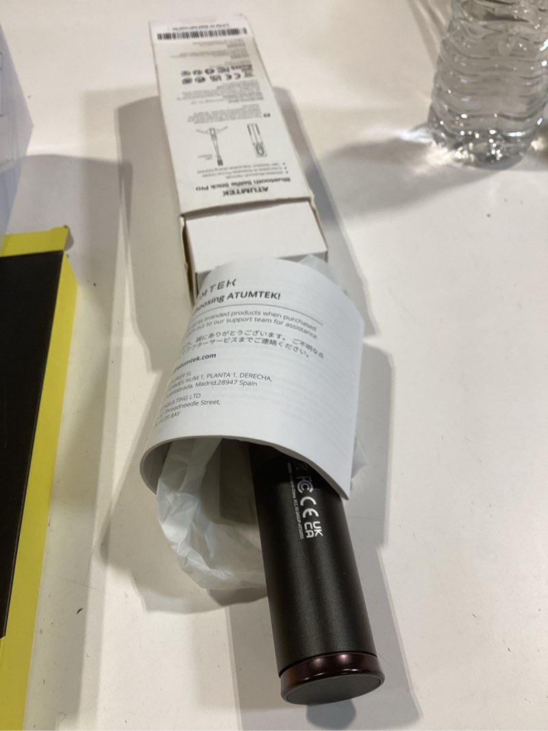 Condition photo showing Good Condition for atumtek selfie stick tripod, 3-in-1 extendable aluminum phone tripod with detachable bluetooth remote, compatible with iphone 17/16/15/14/13/12/11/11 pro/xs max/xr and samsung smartphones, black