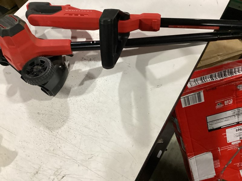 Condition photo showing As Is for craftsman 20v edger lawn tool, cordless trencher, bare tool only (cmced400b)