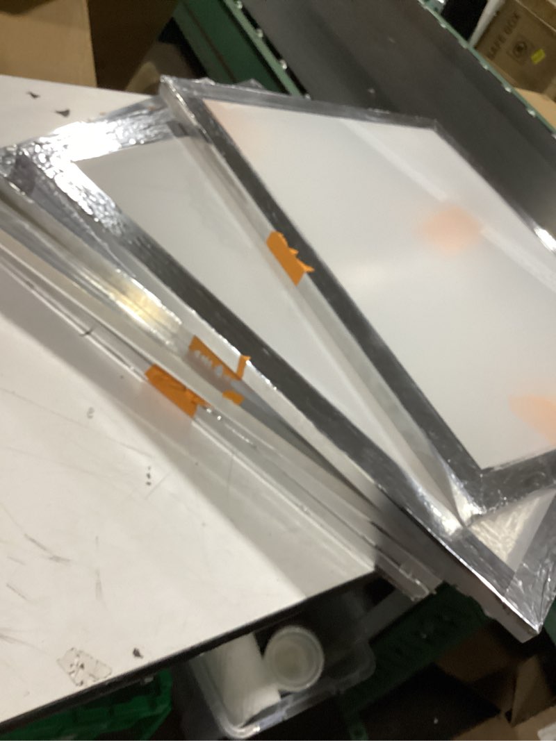 Condition photo showing Good Condition for similar to 6 pieces aluminum, 16x20inch silk screen frame with 110 count high tension nylon mesh and sealing tape for t-shirts diy printing, silver