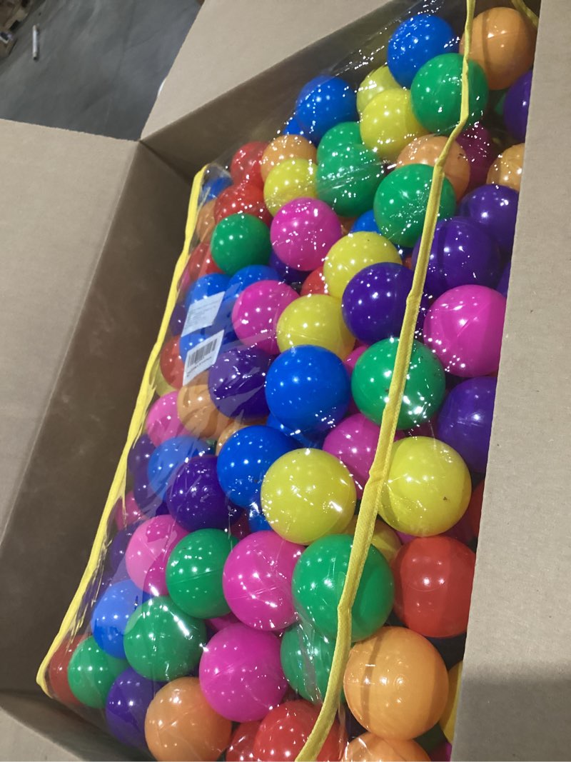 Condition photo showing Good Condition for hovenlay ball pit balls phthalate free bpa free crush proof plastic - 7 bright colors in reusable play toys for kids with storage bag 400 balls, 7 colors