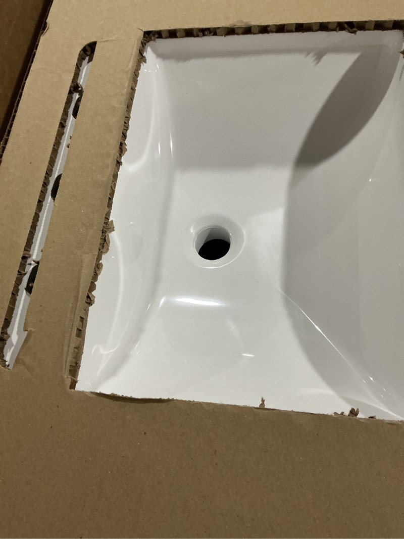 Condition photo showing Good Condition for style selections kirkman 48-in white single sink bathroom vanity with white cultured marble top