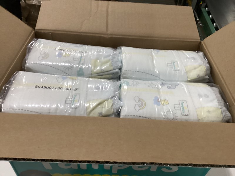 Condition photo showing New/Like New for Pampers Swaddlers Diapers, Size 1 (8-14 lbs), 164 Count, Absorbent, Keeps Baby Dry and Comfortable, Skin Safe Disposable Baby Diaper Size 1 164