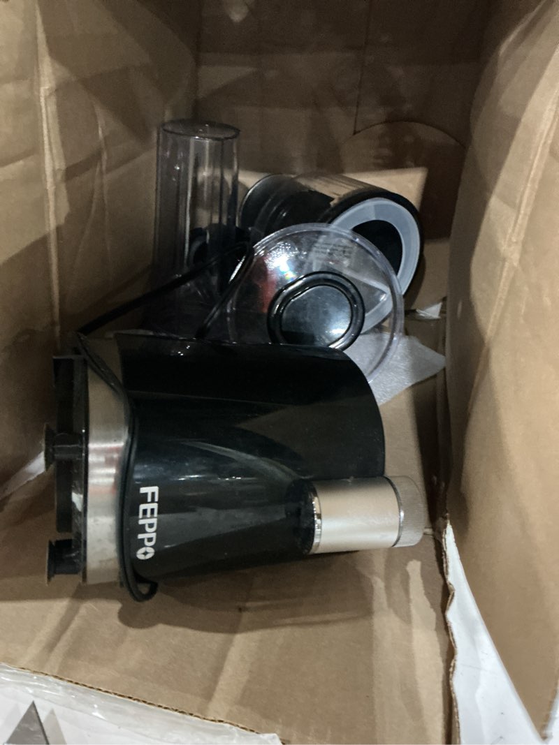 Condition photo showing Good Condition for feppo snow cone machine & smoothie blender 2 in 1, 700w powerful shaved ice machine slushine machine, frozen margarita machine with stainless steel blade, smoothie recipe, for home kitchen party black
