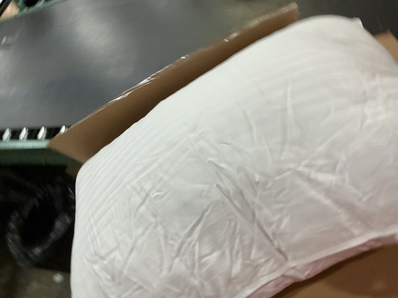 Condition photo showing Good Condition for beckham hotel collection euro size throw pillows (set of 2), 26 x 26 down alternative pillow insert for bed, couch, and sofa european white