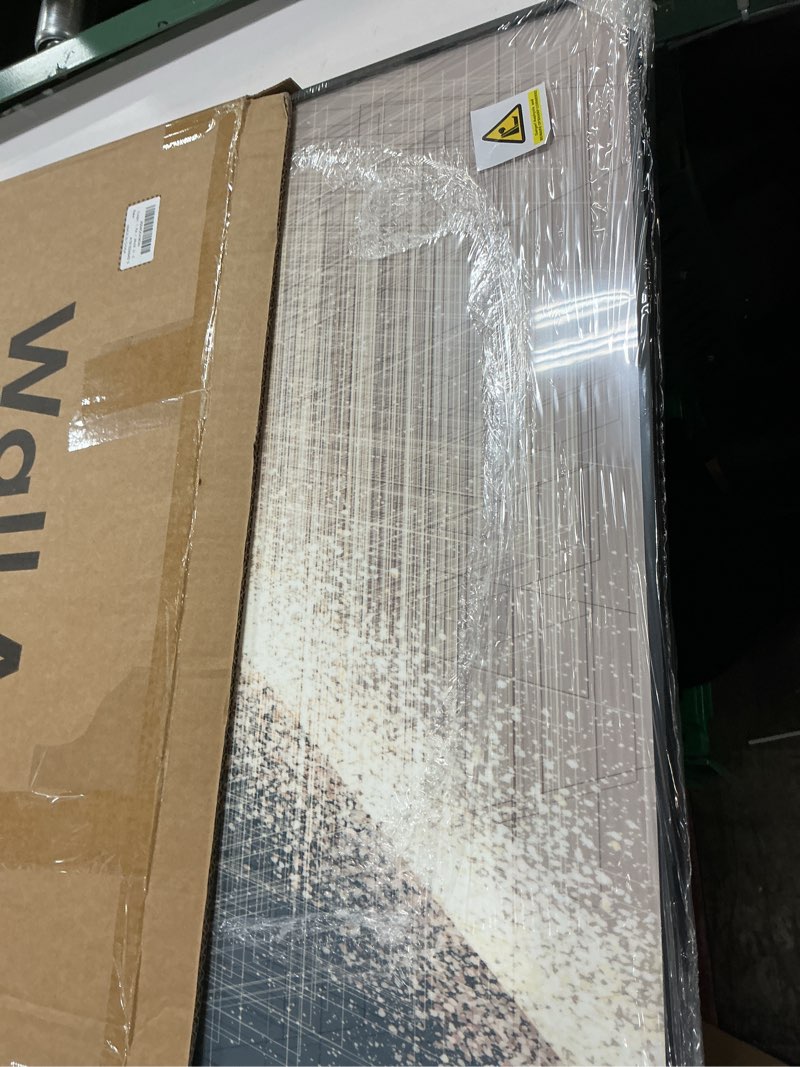 Condition photo showing New/Like New for Framed Modern Black and Gold Abstract Wall Art, Contemporary Luxury Bright Prints Paintings Artwork for Walls, Geometric Pictures for Living Room Entryway Hallway Dining Bedroom Wall Decor 24x24 In 24"L x 24"W Lumina Edge