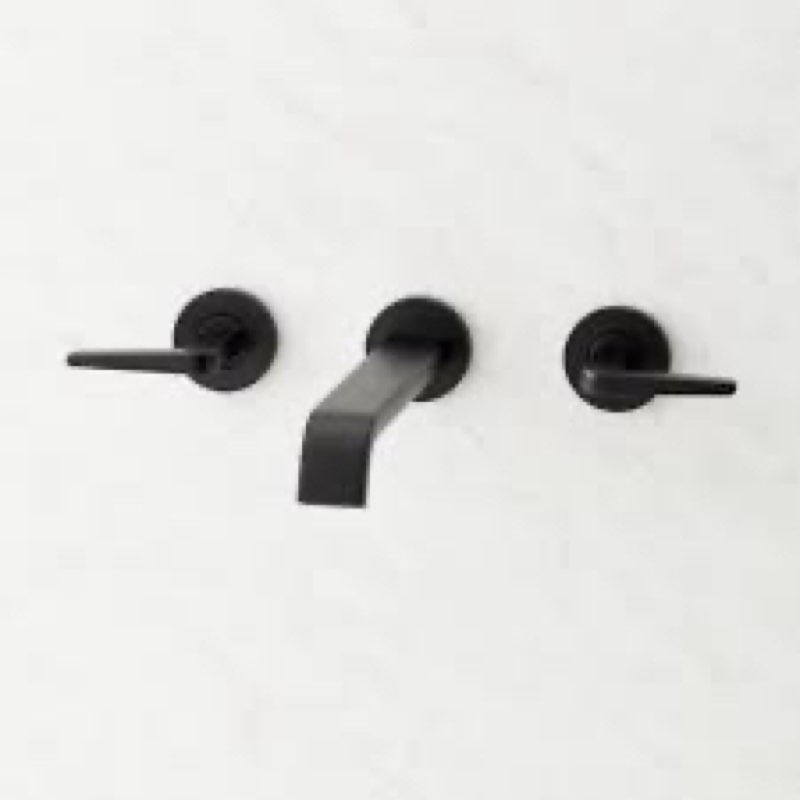 Drea 1.2 GPM Wall Mounted Widespread Bathroom Faucet