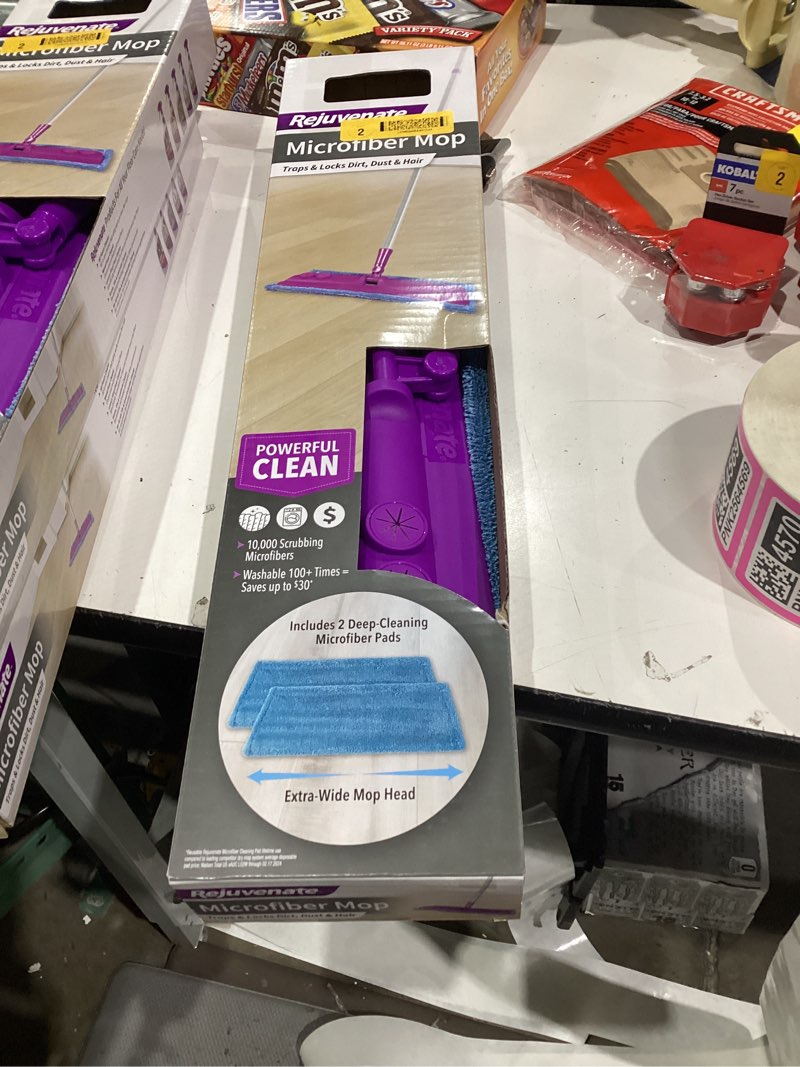 Condition photo showing New/Like New for Rejuvenate 16 in. Flat Mop Kit - Multi Color