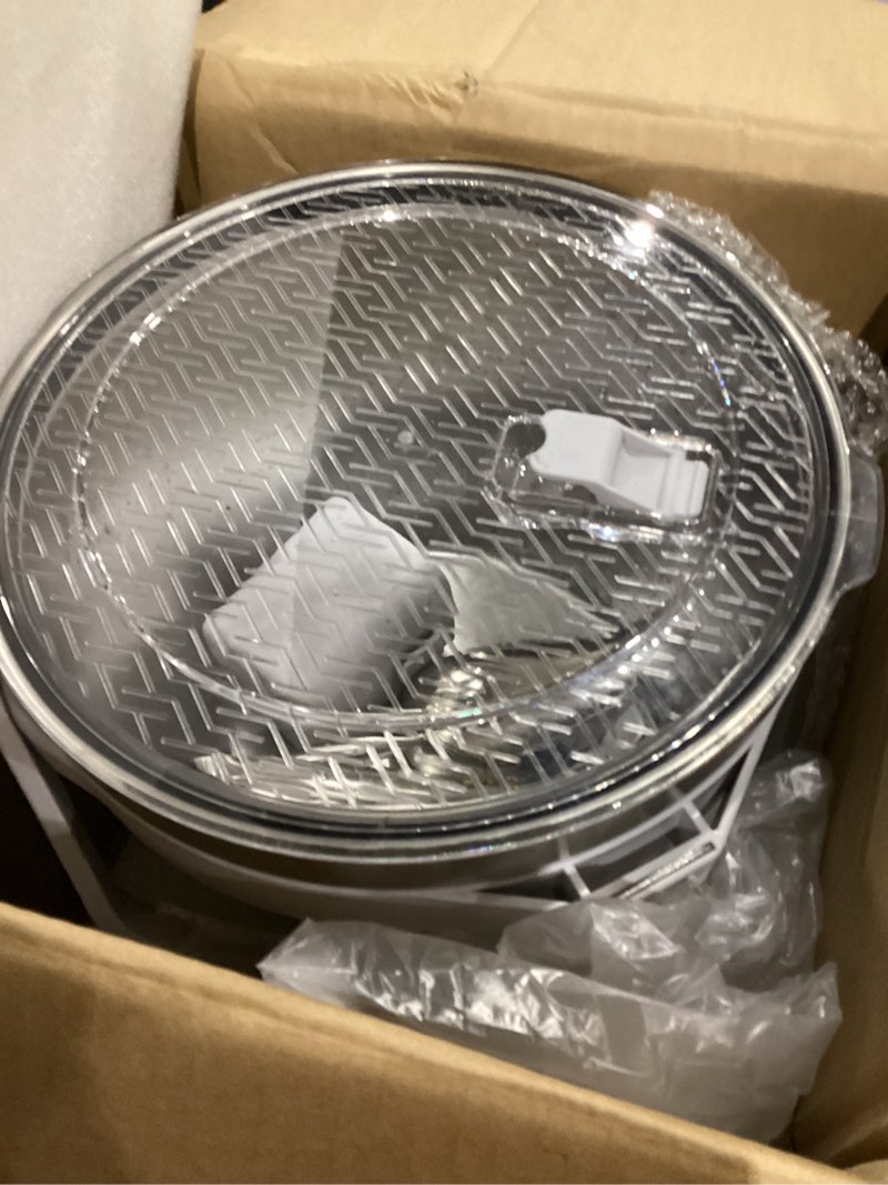 Condition photo showing Good Condition for COKTIK 7L Vacuum Insulated Ice Bucket with Lid and Scoop& Tongs?Large capacity Stainless Steel Beverage Bucket for Cocktail, Champagne, Wine, Beer?Large Parties?Milk White Suit?