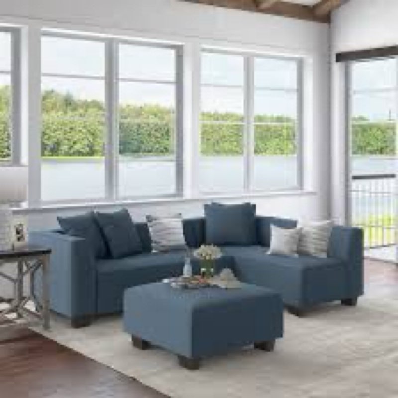 7 - piece upholstered sectional (incomplete one box only)