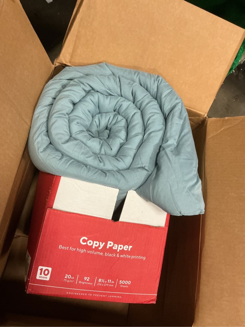 Condition photo showing As Is for Bedsure Super King Comforter Set, Soft Prewashed Bedding for All Seasons, 3 Pieces GentleSoft™ Bed Set, 1 Lightweight Comforter (120\"x120\") and 2 Pillowcases (20\"x36\") Super King(120\"x120\") 01 - 