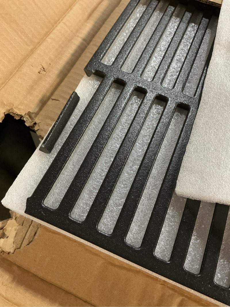 Condition photo showing As Is for 66095 genesis ii gs4 grill grates for weber 3 burner genesis 2 gs4 grill replacement parts weber genesis ii/ii lx 300 ser ii e310 e315 accessories 66805 66802 genesis 300 (2022 yrs) cast iron 18.8''l