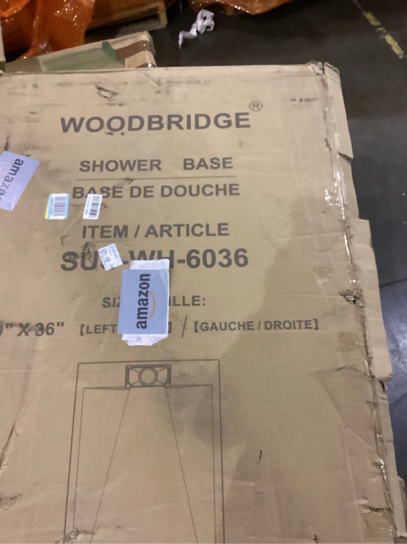 Condition photo showing As Is for Shower base