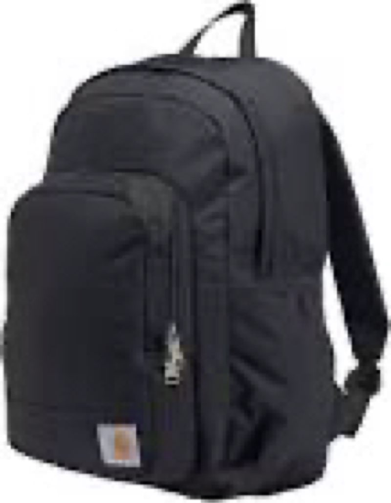 Carhartt 25L Classic Laptop Backpack, Durable Water-Resistant Pack W/ 15\" Laptop Sleeve and Multiple Organizational Compartments, PFAS Free, Black PFAS Free Black