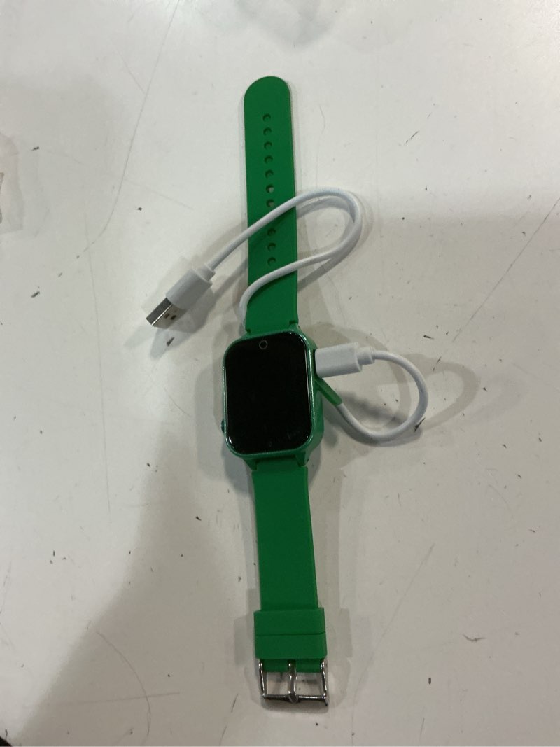 Condition photo showing As Is for (used) cosjoype kids smart watch boys gift for age 6-10, 26 games touch screen hd video music player learning cards audiostory pedometer educational toys birthday gifts for girls ages 4 5 6 7 8 green