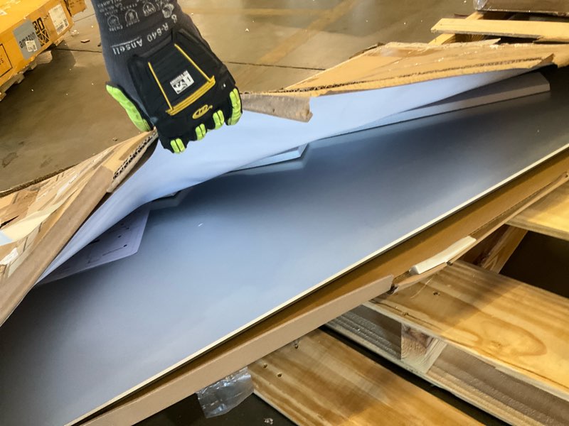 Condition photo showing As Is for magnetic glass whiteboard