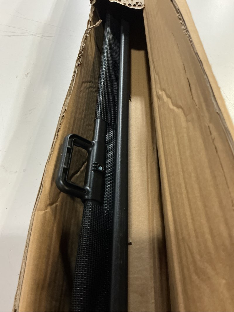 Condition photo showing Good Condition for miumoon 50 inch reinforced retractable baby gates 42 inch tall | retractable dog gate with no crawl through reinforced strip, 4 ft retractable gate for stairs,doorways,hallway,indoor/outdoor black 42" tall x 50" wide
