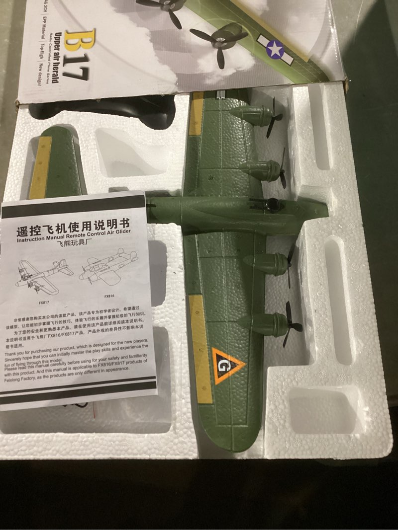 Condition photo showing Good Condition for rc plane remote control airplane rtf 2.4ghz radio control b17 lighting aircraft for beginner