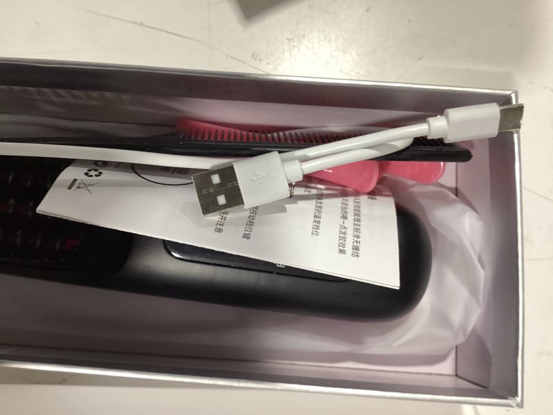 Condition photo showing New/Like New for numoya go brush pro 2026, portable straightener brushs for travel, with 30s fast heat, 3 temperature settings (black)